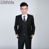 (Jacket+pant+tie) Men’s Slim Fit Suits Men Costume Homme Male Clothes Blazer For Wedding Dresses Jaqueta Masculino Black S321 2 (Jacket+pant+tie) Men’s Slim Fit Suits Men Costume Homme Male Clothes Blazer For Wedding Dresses Jaqueta Masculino Black S321 2