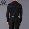 Custom designer men’s dress shirts 2020 fashion men’s long sleeve black and white business shirt DR855 3