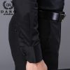 Custom designer men’s dress shirts 2020 fashion men’s long sleeve black and white business shirt DR855 5