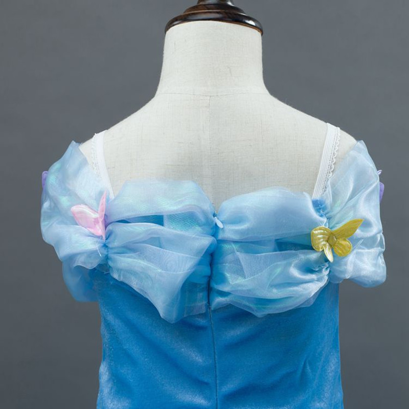 Halloween Cinderella Dresses Girls Princess Anna Elsa Costume Dress Cosplay Party Dresse Kids Rapunzel Girls Clothes Free Ship